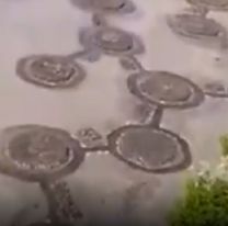 ¿Aliens en el río Bermejo?: dejaron un extraño mensaje en la arena [HAY VIDEO]