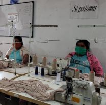 Para enfrentar al coronavirus en Salta, una textil wichí produce miles de barbijos