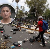 Arrojaron bolsas de basura en Tribunales para exigir la liberación de Milagro Sala