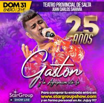 YENDO: Gastón y la Agrupación Santa Fe festejan sus 25 años en Salta