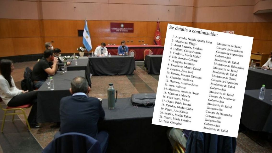 Vacunas estratégicas: quiénes son los 22 funcionarios vacunados en Salta
