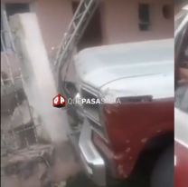 Salteño borracho incrustó su camioneta en una casa y casi mata a una abuelita