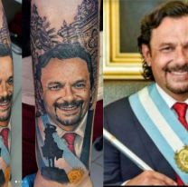 Otra salteña se tatuó el rostro de Gustavo Sáenz: "Espero que sea de su agrado"