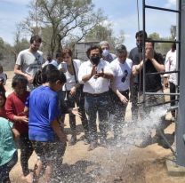 Sáenz y Cabandié inauguraron 7 pozos de agua potable en Santa Victoria Este