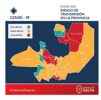 Capital y 6 departamentos más de Salta están en rojo por el coronavirus 