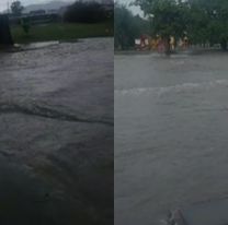 Fuertes lluvias en zonas sur: se desbordó el canal de la Av. Roberto Romero