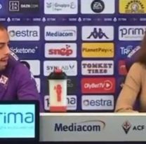 [VÍDEO] Escracharon a un jugador de la Fiorentina por un polémico gesto hacia su jefa de prensa