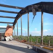 Camionero casi destruye un puente en Salta por una imprudencia [FOTOS]