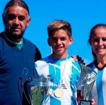 Joven salteño salió subcampeón con la selección Argentina de futbol infantil