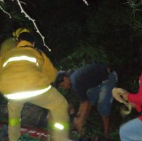 Changuito cayó a un pozo muy hondo y el rescate fue dramático: está internado