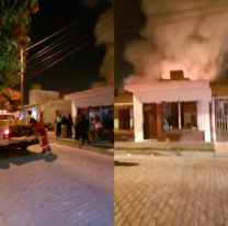Pánico, gritos y tensión en zona Sur: una casa se prendió fuego por completo