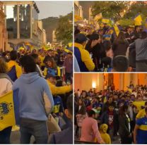 Locura por Boca en Salta: la hinchada pintó de azul y oro Plaza 9 de Julio