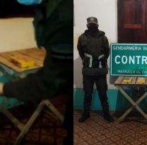 Tremendo operativo de Gendarmería: llevaba droga en la espalda y le dieron la cana
