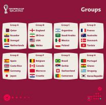 Estos son, acá están: todos los clasificados y los grupos para el Mundial