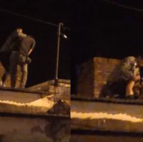 [HAY VIDEO] Atraparon al preso salteño que se escapó de una comisaría: en un techo