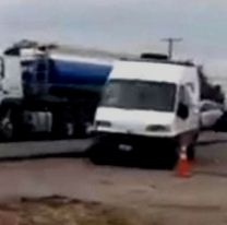 Pánico en una ruta de Salta: chocaron a un camión de YPF