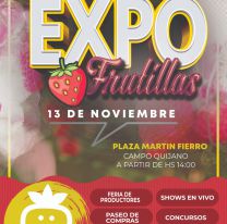 Este domingo no te podés perder la Expo Frutilla en Campo Quijano