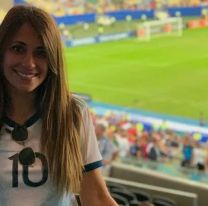 Antonela Roccuzzo compartió un video del estadio: aparecen Maradona y Messi