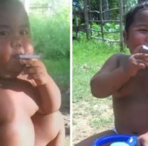 Así está hoy el bebé que fumaba 40 cigarrillos al día: "Su papá fue el primero en darle"