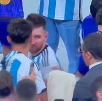 El enojo de Messi ante la presencia del chef Salt Bae en el festejo del mundial