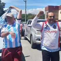 Intendente norteño festejó el título de la Argentina vestido con una camiseta de Inglaterra