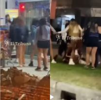 Chicas salieron de bailar de La Balca y se agarraron a piñas en plena avenida